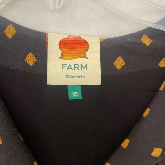 Farm Rio Dress, Large, Black Multi-Color Print sz xs - Picture 4 of 8